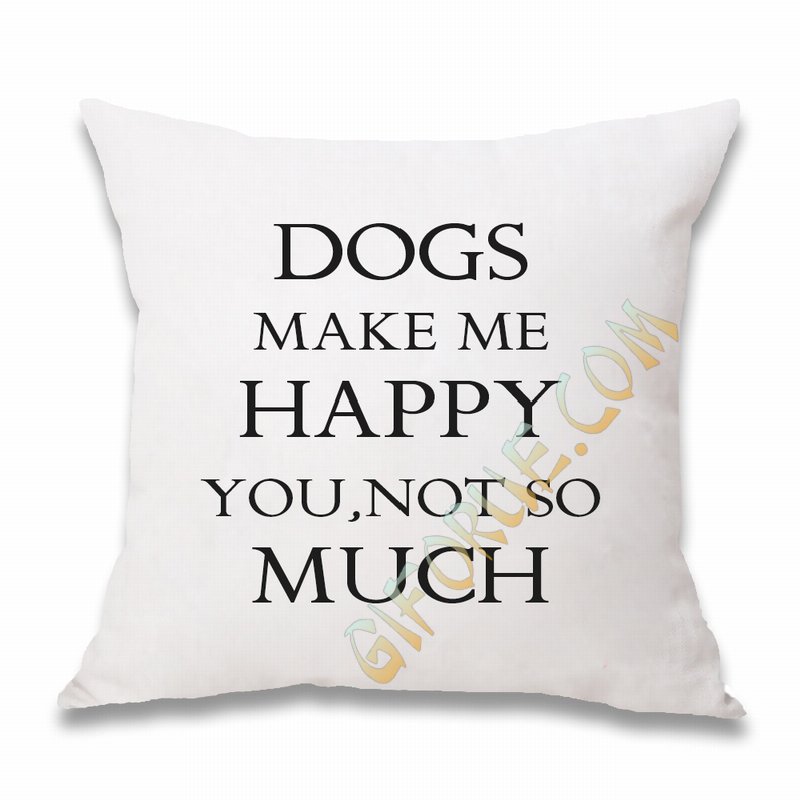 Custom Cotton Pillow Design Your Own Text Attractive Gift - Click Image to Close