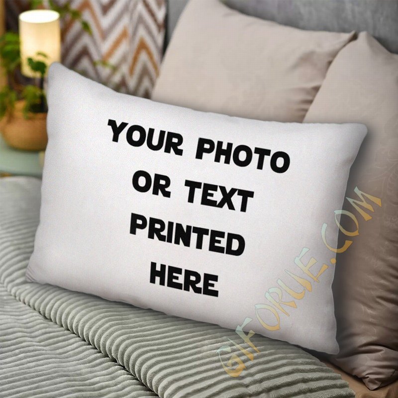 Decor Rectangular Pillow With Insert Personalized Photo - Click Image to Close