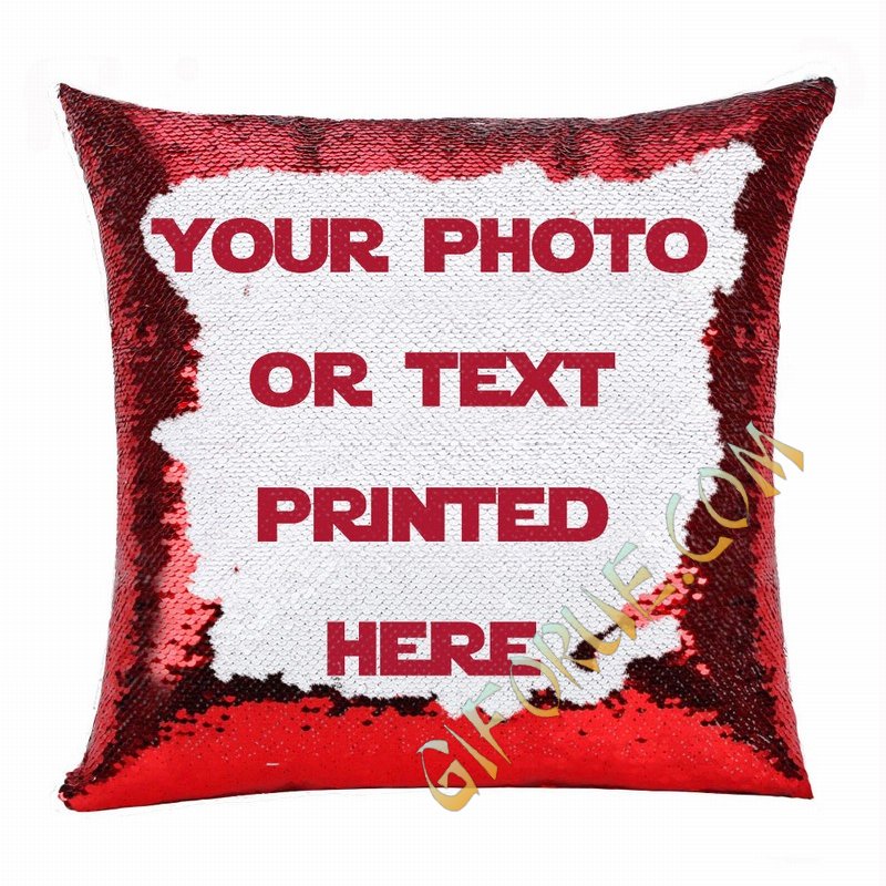 Personalized Custom Throw Pillow with Photo, Text, Custom Gifts