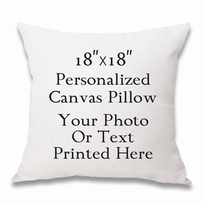 First Birthday Photo Personalized Throw Pillow Cover - 18 X 18