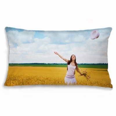 Custom Photo Oblong Euro Pillow Odorless Cotton